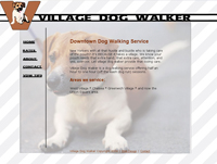 Web design for Village dog walker